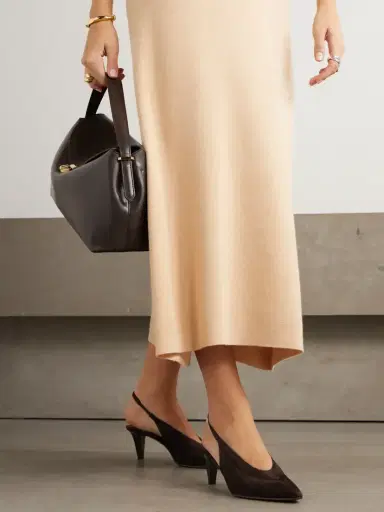 Loro Piana Rebecca Suede Slingback Pumps | Thumbnail 2 Loro Piana Rebecca Suede Slingback Pumps | Thumbnail 2