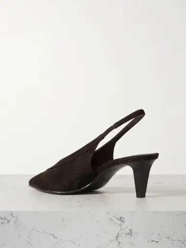 Loro Piana Rebecca Suede Slingback Pumps | Thumbnail 3 Loro Piana Rebecca Suede Slingback Pumps | Thumbnail 3