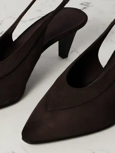 Loro Piana Rebecca Suede Slingback Pumps | Thumbnail 4 Loro Piana Rebecca Suede Slingback Pumps | Thumbnail 4
