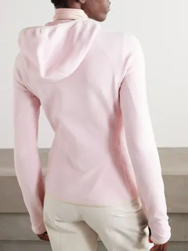 Moncler Grenoble Appliquéd Hooded Fleece Jacket | Thumbnail 4 Moncler Grenoble Appliquéd Hooded Fleece Jacket | Thumbnail 4