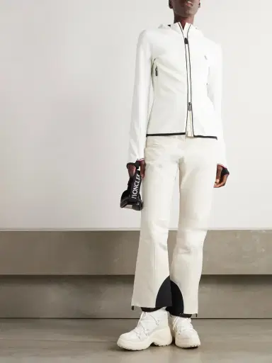 Moncler Grenoble Appliquéd Hooded Fleece Jacket | Thumbnail 2 Moncler Grenoble Appliquéd Hooded Fleece Jacket | Thumbnail 2