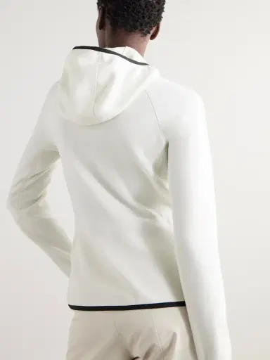Moncler Grenoble Appliquéd Hooded Fleece Jacket | Thumbnail 3 Moncler Grenoble Appliquéd Hooded Fleece Jacket | Thumbnail 3