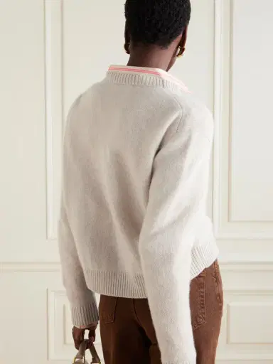The Elder Statesman Cropped Cashmere Cardigan | Thumbnail 3 The Elder Statesman Cropped Cashmere Cardigan | Thumbnail 3