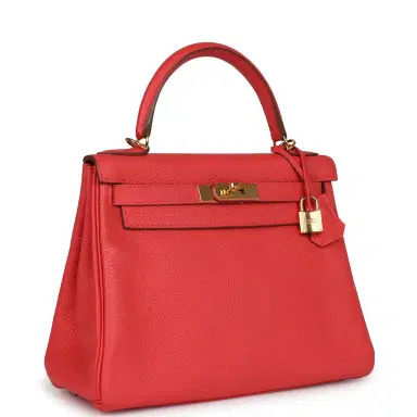 HERMÈS Pre-owned Hermes Kelly Retourne 28 Rose Jaipur Clemence Gold Hardware | Thumbnail 2 HERMÈS Pre-owned Hermes Kelly Retourne 28 Rose Jaipur Clemence Gold Hardware | Thumbnail 2