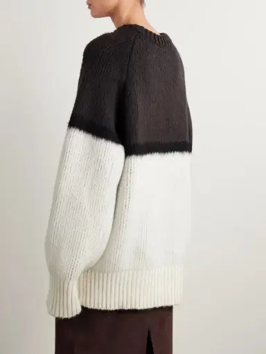 Khaite Martina Oversized Ribbed Cashmere And Mohair-blend Sweater | Thumbnail 3 Khaite Martina Oversized Ribbed Cashmere And Mohair-blend Sweater | Thumbnail 3