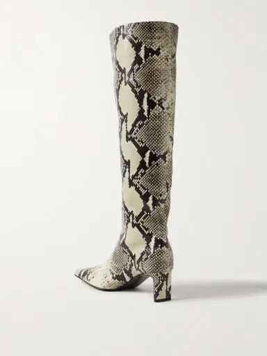 Khaite Ona Snake-print Leather Knee Boots | Thumbnail 3 Khaite Ona Snake-print Leather Knee Boots | Thumbnail 3