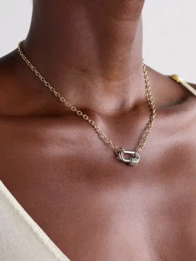 Marla Aaron Chubby Babylock 14-karat White Gold Pendant | Thumbnail 2 Marla Aaron Chubby Babylock 14-karat White Gold Pendant | Thumbnail 2