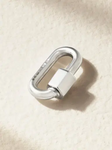 Marla Aaron Chubby Babylock 14-karat White Gold Pendant | Thumbnail 3 Marla Aaron Chubby Babylock 14-karat White Gold Pendant | Thumbnail 3