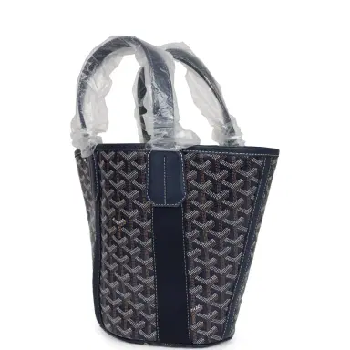 goyard Goyard Goyardine Belharra PM Navy Blue Tote Palladium Hardware | Thumbnail 5 goyard Goyard Goyardine Belharra PM Navy Blue Tote Palladium Hardware | Thumbnail 5