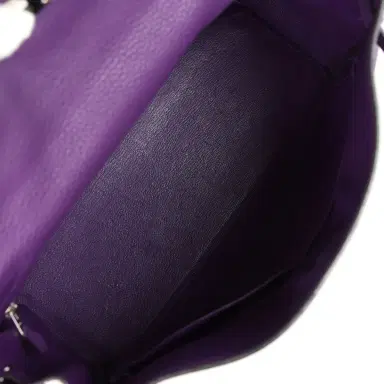 HERMÈS Pre-owned Hermes Kelly Retourne 35 Ultraviolet Clemence Palladium Hardware | Thumbnail 8 HERMÈS Pre-owned Hermes Kelly Retourne 35 Ultraviolet Clemence Palladium Hardware | Thumbnail 8