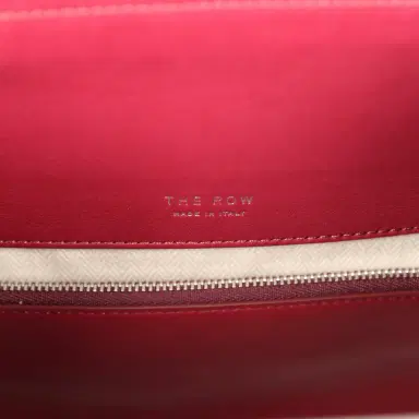The Row The Row Soft Margaux East West Clutch Amaranto Saddle Leather Silver Hardware | Thumbnail 10 The Row The Row Soft Margaux East West Clutch Amaranto Saddle Leather Silver Hardware | Thumbnail 10