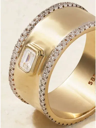 Mateo Edge Cigar 14-karat Gold Diamond Ring | Thumbnail 4 Mateo Edge Cigar 14-karat Gold Diamond Ring | Thumbnail 4