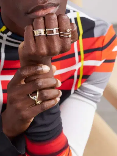 Mateo Edge Cigar 14-karat Gold Diamond Ring | Thumbnail 5 Mateo Edge Cigar 14-karat Gold Diamond Ring | Thumbnail 5