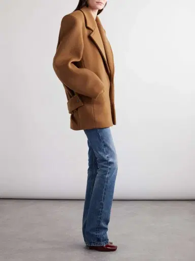 Saint Laurent Oversized Wool Coat | Thumbnail 2 Saint Laurent Oversized Wool Coat | Thumbnail 2