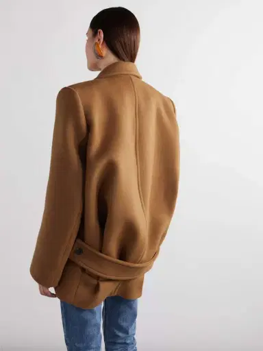 Saint Laurent Oversized Wool Coat | Thumbnail 4 Saint Laurent Oversized Wool Coat | Thumbnail 4