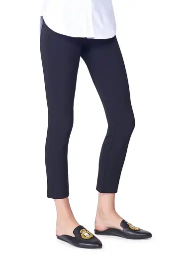 Veronica Beard Women's Core Zip-Back Scuba Pants - Black | Thumbnail 3 Veronica Beard Women's Core Zip-Back Scuba Pants - Black | Thumbnail 3