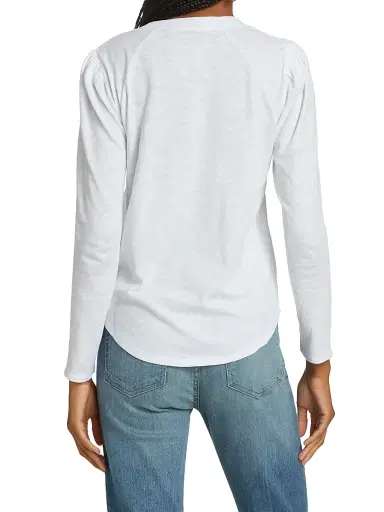 Veronica Beard Women's Mason Baseball T-Shirt - White - Size XS | Thumbnail 5 Veronica Beard Women's Mason Baseball T-Shirt - White - Size XS | Thumbnail 5