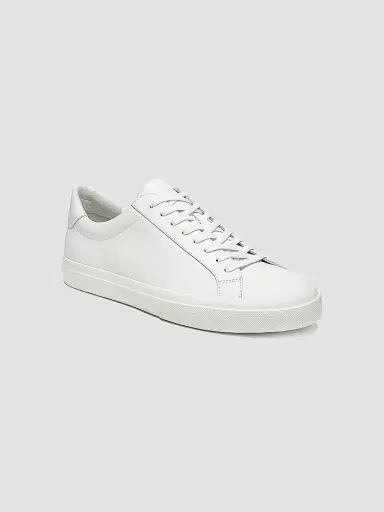 Vince Men's Fulton Leather Oxford Sneakers - White | Thumbnail 2 Vince Men's Fulton Leather Oxford Sneakers - White | Thumbnail 2