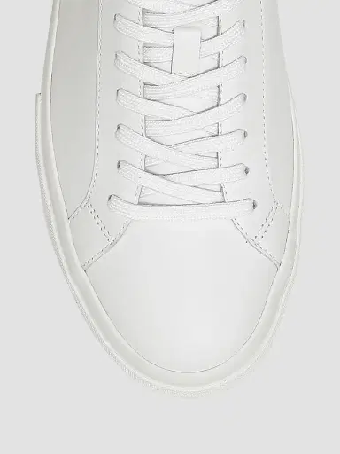 Vince Men's Fulton Leather Oxford Sneakers - White | Thumbnail 4 Vince Men's Fulton Leather Oxford Sneakers - White | Thumbnail 4