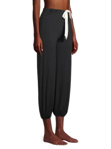Eberjey Women's Gisele 2-Piece Slouchy Pajama Set - Black | Thumbnail 4 Eberjey Women's Gisele 2-Piece Slouchy Pajama Set - Black | Thumbnail 4
