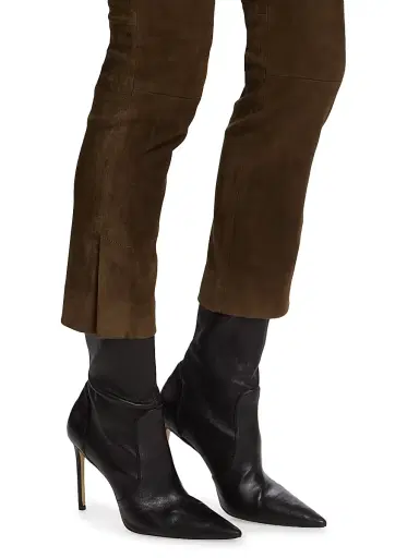 Vince Women's Stretch-Suede Cropped Pants | Thumbnail 6 Vince Women's Stretch-Suede Cropped Pants | Thumbnail 6