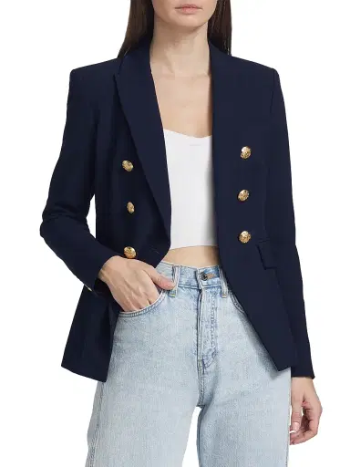 Veronica Beard Women's Miller Dickey Jacket - Navy - Size 8 | Thumbnail 3 Veronica Beard Women's Miller Dickey Jacket - Navy - Size 8 | Thumbnail 3