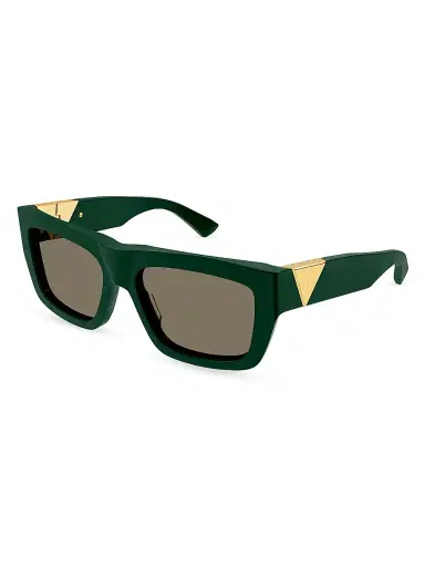Bottega Veneta Men's New Triangle Acetate 57MM Square Sunglasses | Thumbnail 1 Bottega Veneta Men's New Triangle Acetate 57MM Square Sunglasses | Thumbnail 1
