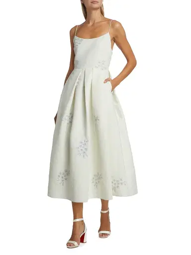 SACHIN BABI Women's Audra Embroidered Midi dress - | Thumbnail 2 SACHIN BABI Women's Audra Embroidered Midi dress - | Thumbnail 2