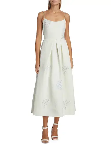 SACHIN BABI Women's Audra Embroidered Midi dress - | Thumbnail 3 SACHIN BABI Women's Audra Embroidered Midi dress - | Thumbnail 3
