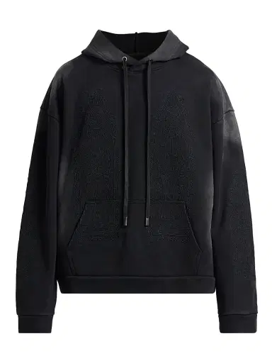Who Decides War Men's Thorned Embroidered Cotton Hoodie - Vintage Grey | Thumbnail 1 Who Decides War Men's Thorned Embroidered Cotton Hoodie - Vintage Grey | Thumbnail 1