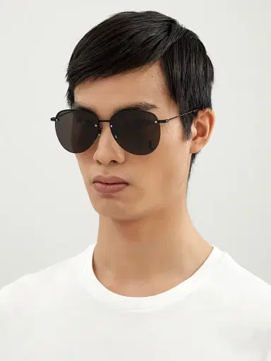 Saint Laurent Men's Metal 61MM Navigator Sunglasses | Thumbnail 3 Saint Laurent Men's Metal 61MM Navigator Sunglasses | Thumbnail 3