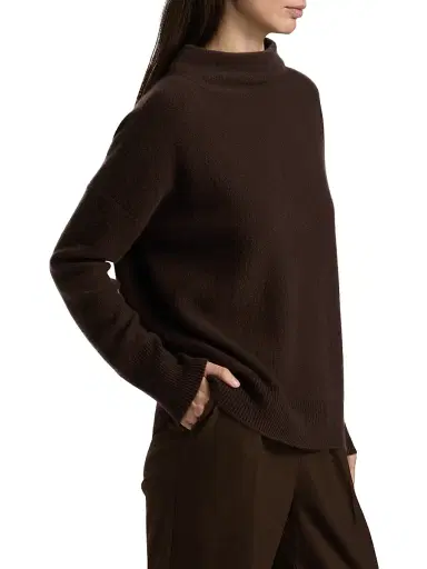 Vince Women's Funnelneck Cashmere Sweater | Thumbnail 4 Vince Women's Funnelneck Cashmere Sweater | Thumbnail 4