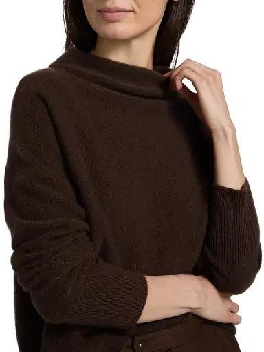 Vince Women's Funnelneck Cashmere Sweater | Thumbnail 6 Vince Women's Funnelneck Cashmere Sweater | Thumbnail 6