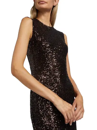 Michael Kors Collection Women's Sequined Sleeveless Column Gown - Chocolate | Thumbnail 6 Michael Kors Collection Women's Sequined Sleeveless Column Gown - Chocolate | Thumbnail 6