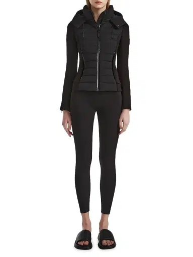 Rudsak Women's Mabs Quilted Down Hooded Jacket - Black | Thumbnail 2 Rudsak Women's Mabs Quilted Down Hooded Jacket - Black | Thumbnail 2