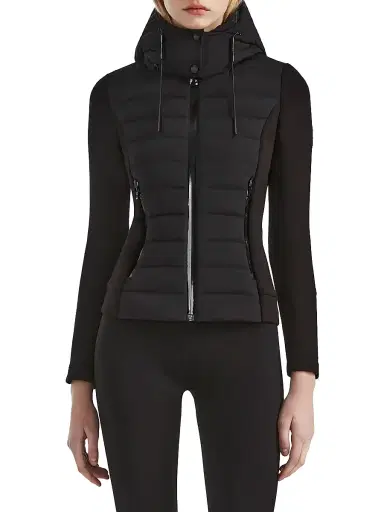 Rudsak Women's Mabs Quilted Down Hooded Jacket - Black | Thumbnail 7 Rudsak Women's Mabs Quilted Down Hooded Jacket - Black | Thumbnail 7