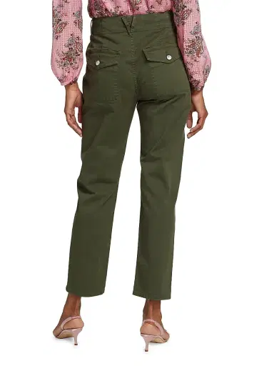 Veronica Beard Women's Arya Cargo Straight-Leg Pants - Army Green - Size 32 | Thumbnail 5 Veronica Beard Women's Arya Cargo Straight-Leg Pants - Army Green - Size 32 | Thumbnail 5