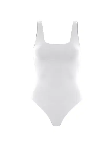 Good American Women's Sculpting Modern Tank Bodysuit - White | Thumbnail 1 Good American Women's Sculpting Modern Tank Bodysuit - White | Thumbnail 1