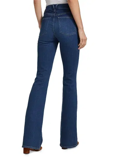 Veronica Beard Women's Beverly High-Rise Skinny Flared Jeans - Bright Blue - Size 32 | Thumbnail 5 Veronica Beard Women's Beverly High-Rise Skinny Flared Jeans - Bright Blue - Size 32 | Thumbnail 5