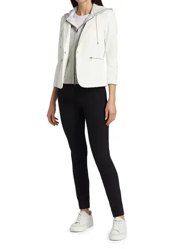 Veronica Beard Women's Hooded Dickey - Heather Grey | Thumbnail 2 Veronica Beard Women's Hooded Dickey - Heather Grey | Thumbnail 2
