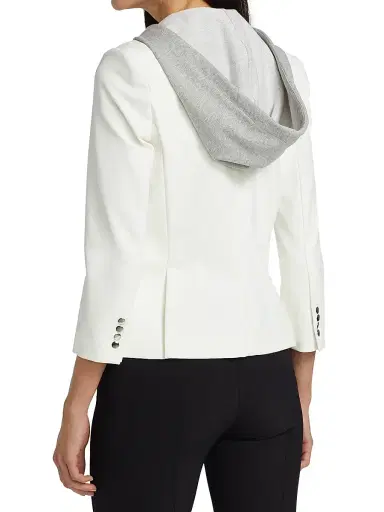 Veronica Beard Women's Hooded Dickey - Heather Grey | Thumbnail 5 Veronica Beard Women's Hooded Dickey - Heather Grey | Thumbnail 5