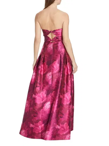 Sachin & Babi Women's Zofia Floral Strapless Gown - Magenta Bella Bouquet | Thumbnail 5 Sachin & Babi Women's Zofia Floral Strapless Gown - Magenta Bella Bouquet | Thumbnail 5