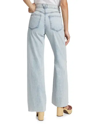 Veronica Beard Women's Taylor High-Rise Stretch Wide-Leg Jeans | Thumbnail 5 Veronica Beard Women's Taylor High-Rise Stretch Wide-Leg Jeans | Thumbnail 5