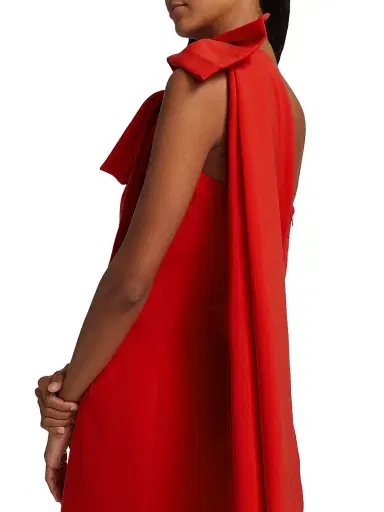 SACHIN BABI Women's Bella One-Shoulder Bow Minidress - Chili Red | Thumbnail 6 SACHIN BABI Women's Bella One-Shoulder Bow Minidress - Chili Red | Thumbnail 6