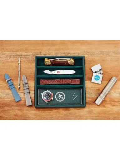 Wolf Analog Shift Vintage Strap Changing Tray - Green | Thumbnail 8 Wolf Analog Shift Vintage Strap Changing Tray - Green | Thumbnail 8