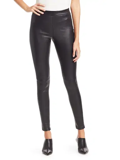 Theory Women's Adbelle Leather Leggings | Thumbnail 3 Theory Women's Adbelle Leather Leggings | Thumbnail 3