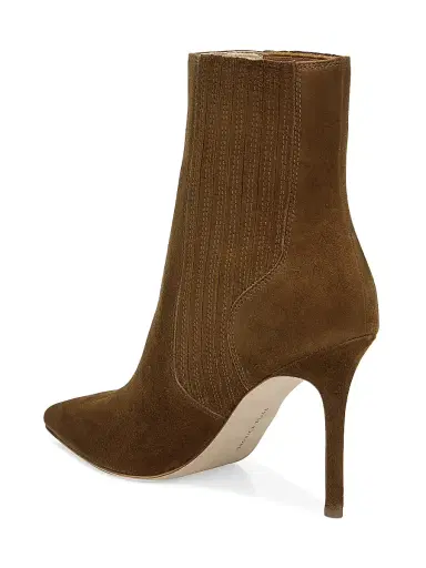 Veronica Beard Women's Lisa 95MM Suede Ankle Boots - Chestnut | Thumbnail 3 Veronica Beard Women's Lisa 95MM Suede Ankle Boots - Chestnut | Thumbnail 3