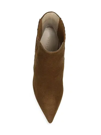 Veronica Beard Women's Lisa 95MM Suede Ankle Boots - Chestnut | Thumbnail 5 Veronica Beard Women's Lisa 95MM Suede Ankle Boots - Chestnut | Thumbnail 5