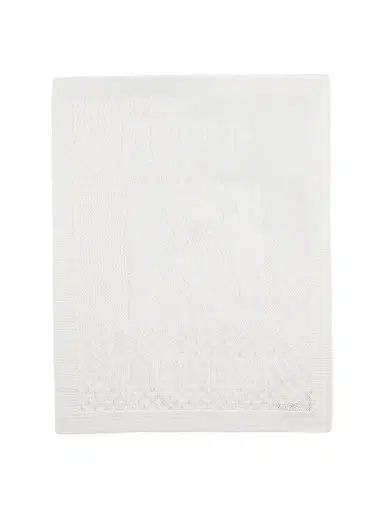 Polo Ralph Lauren Organic Cotton Pointelle Blanket - Cream | Thumbnail 1 Polo Ralph Lauren Organic Cotton Pointelle Blanket - Cream | Thumbnail 1