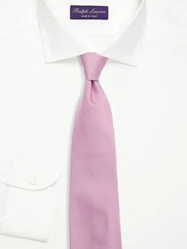 Ralph Lauren Purple Label Men's Peau de Soie Silk Tie - Pink | Thumbnail 2 Ralph Lauren Purple Label Men's Peau de Soie Silk Tie - Pink | Thumbnail 2